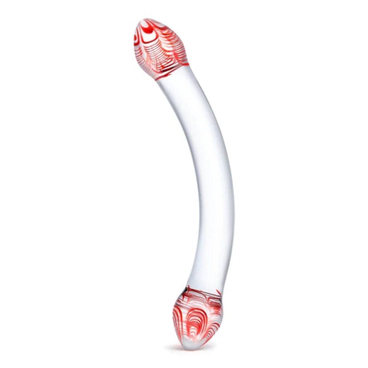Glas Red Head Double Dildo Clear 8 Inch – Prowler