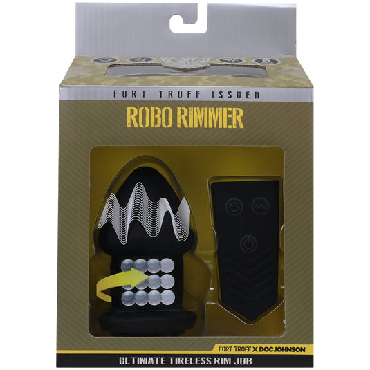 Fort Troff Robo Rimmer X Vibrating Tongue Plug Black