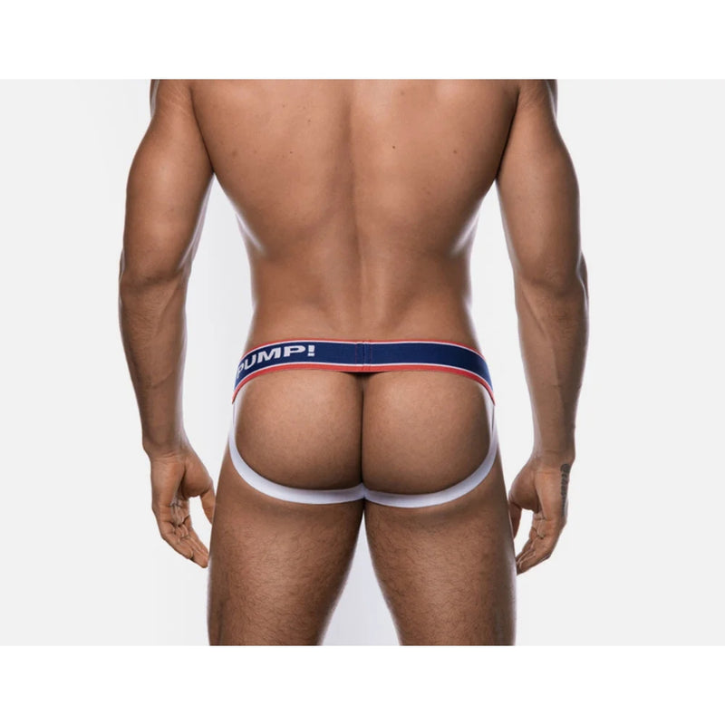 Load image into Gallery viewer, PUMP Fever Jock Strap Red Blue
