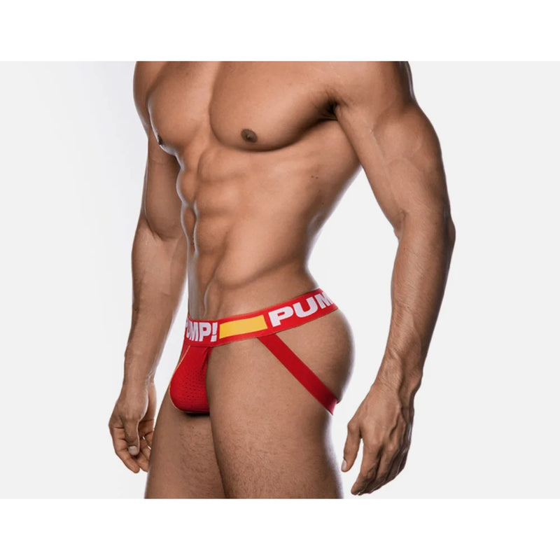 Load image into Gallery viewer, PUMP Flash Jock Strap Red Yellow
