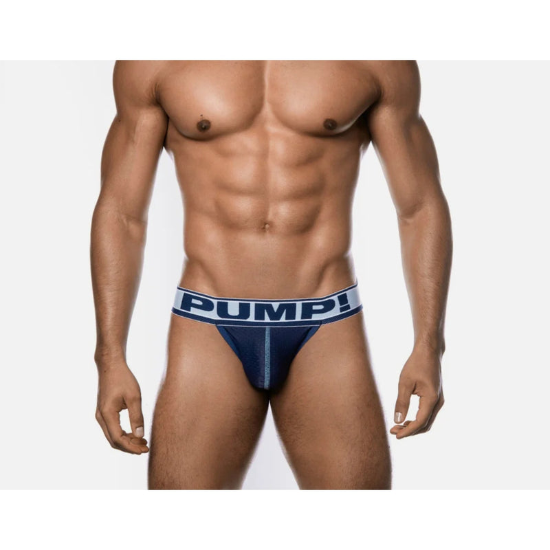 Load image into Gallery viewer, PUMP Blue Steel Jock Strap Blue Navy
