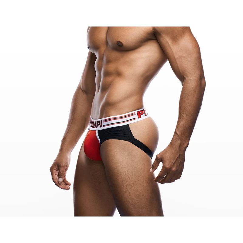 Load image into Gallery viewer, PUMP Circuit Jock Strap Red Black
