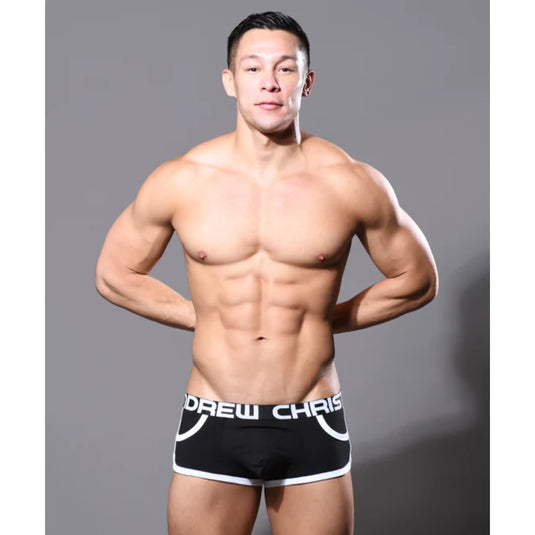 Andrew Christian Retro Pocket Boxer Trunk Black