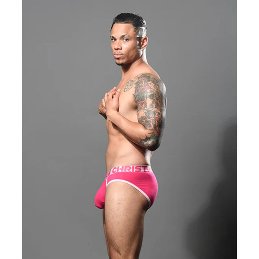 Andrew Christian Fly Tagless Brief Fuchsia