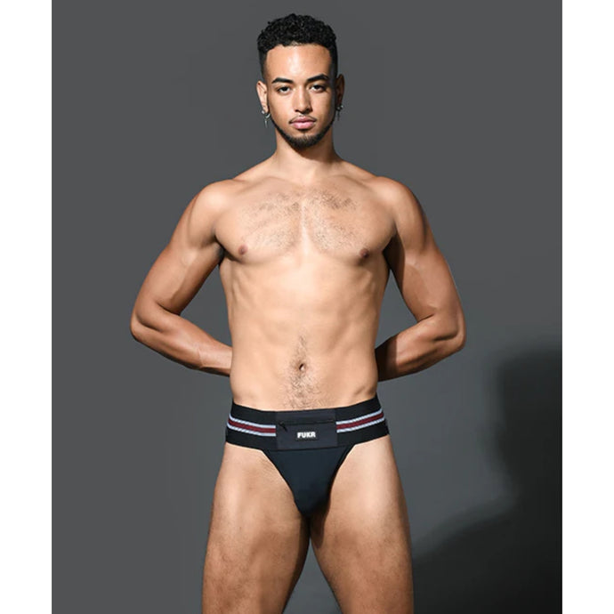 Andrew Christian FUKR Stash Pocket Jock Strap Black