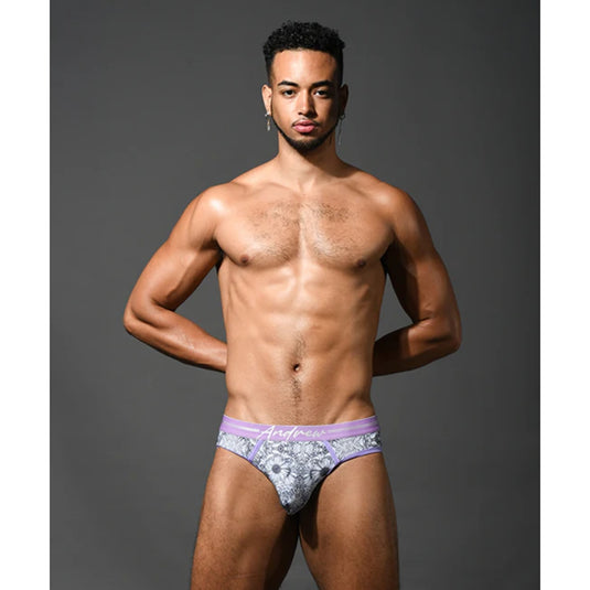 Andrew Christian Botanical Eco Sunflower Brief Purple