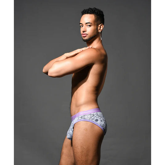 Andrew Christian Botanical Eco Sunflower Brief Purple