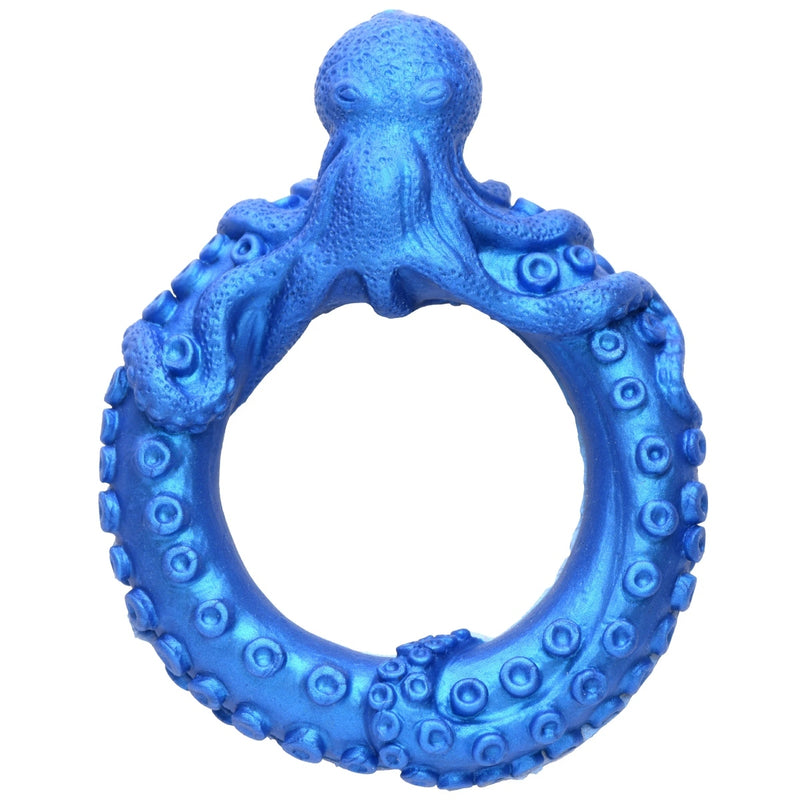 Load image into Gallery viewer, Creature Cocks Poseidon&#39;s Octo-Ring Silicone Cock Ring Blue
