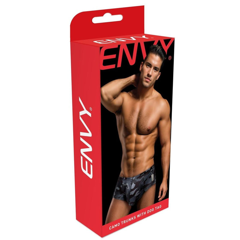 Load image into Gallery viewer, Envy Camo Trunk With Dog Tag Camo Black
