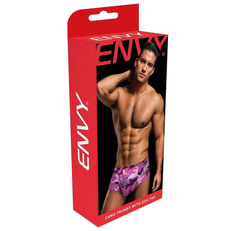 Load image into Gallery viewer, Envy Camo Trunk With Dog Tag Camo Pink
