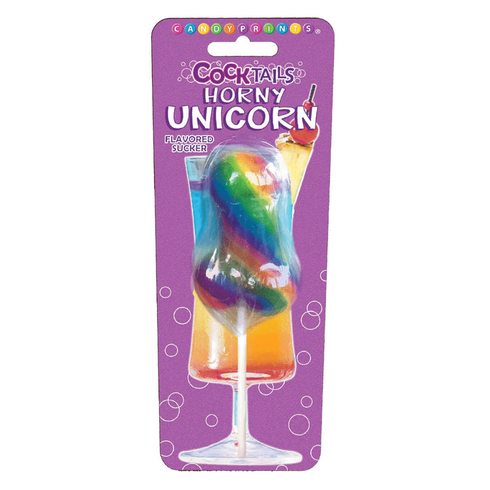 Little Genie Candy Prints Cocktaiuls Horny Unicorn Flavoured Lollipop