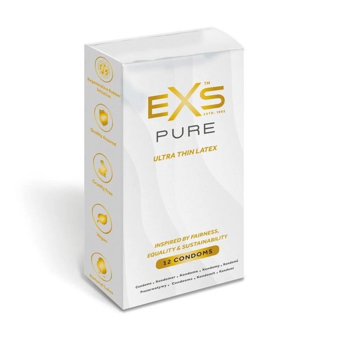 EXS Pure Ultra Thin Latex Condoms 12 Pack