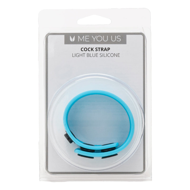 Load image into Gallery viewer, Me You Us Silicone Cock Strap Light Blue

