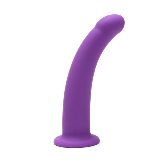 Me You Us Curved Dildo Purple 7 Inch