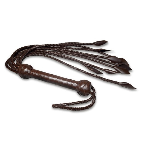 Prowler RED Brown Leather Flogger