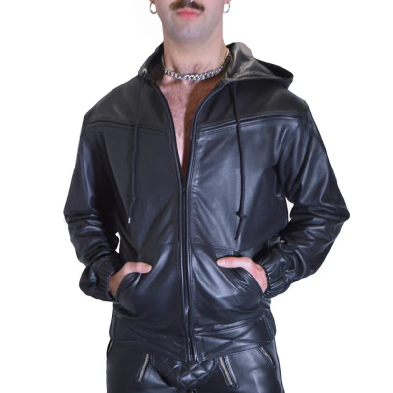 Load image into Gallery viewer, Prowler RED V Sports Leather Jacket Black
