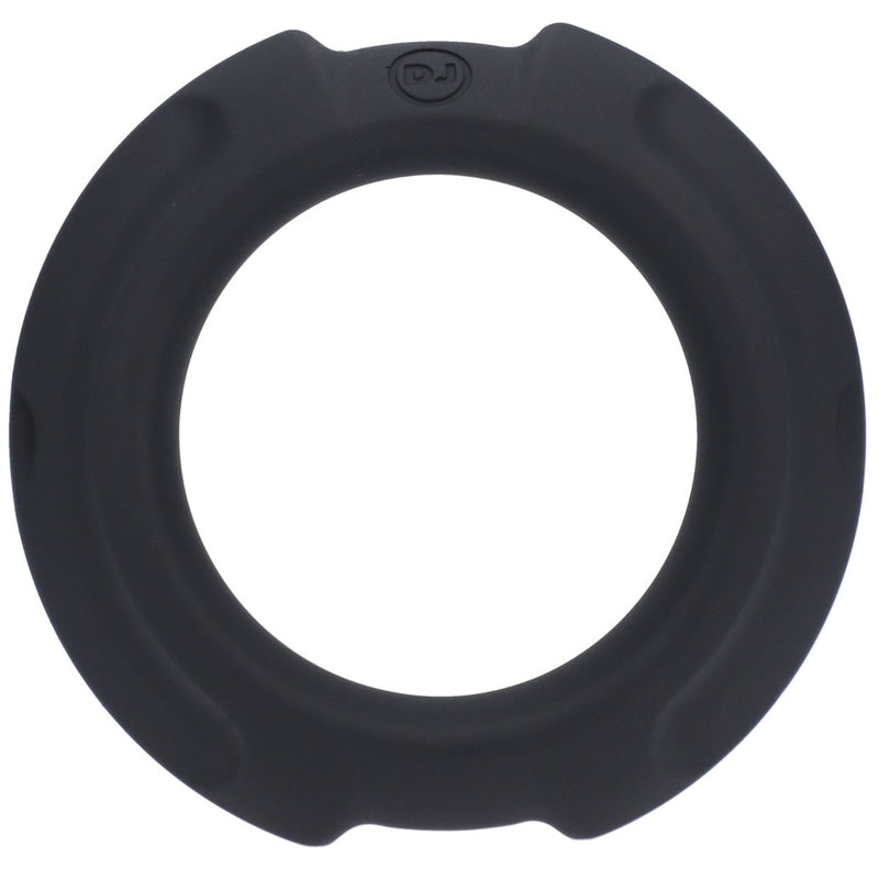 Load image into Gallery viewer, OptiMALE FlexiSteel Silicone Metal Core Cock Ring Black 43mm
