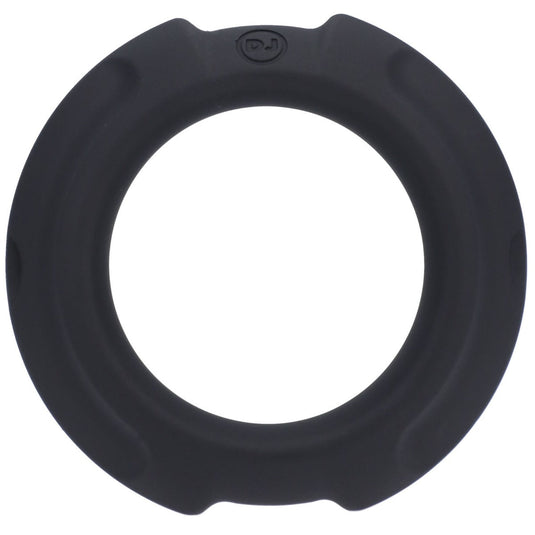 OptiMALE FlexiSteel Silicone Metal Core Cock Ring Black 43mm