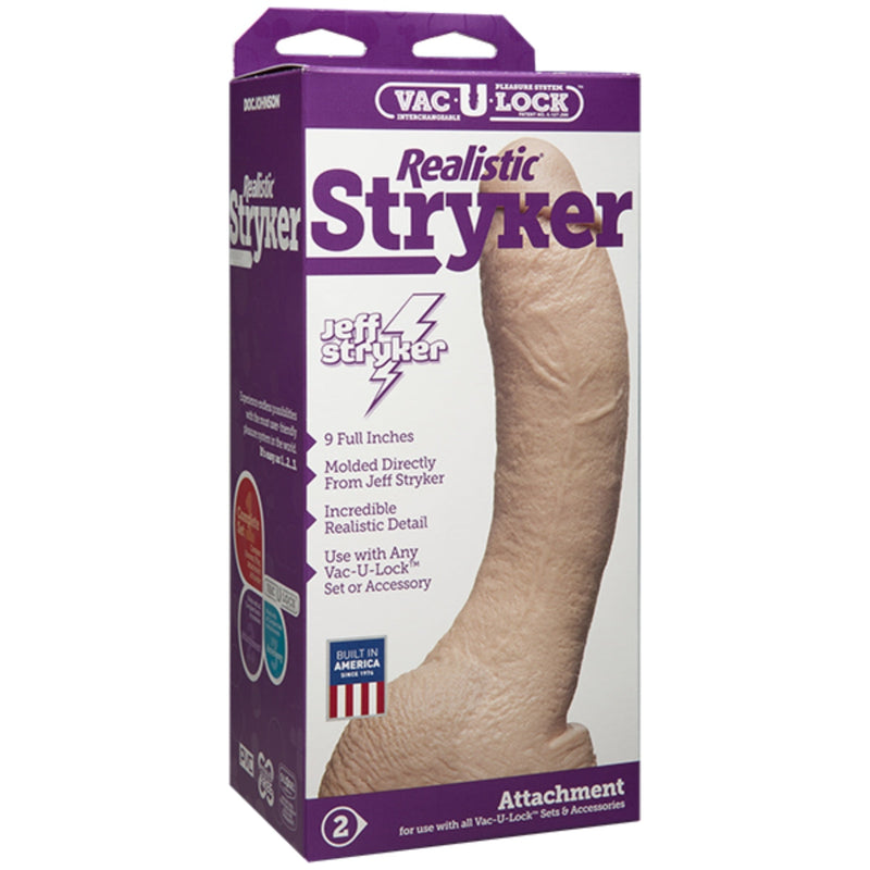 Load image into Gallery viewer, Vac-U-Lock Realistic Stryker Firmskyn Dildo Pink 9.5 Inch
