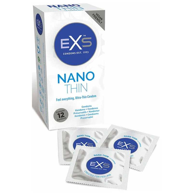 Load image into Gallery viewer, EXS Nano Thin Condoms 12 Pack - Simply Pleasure
