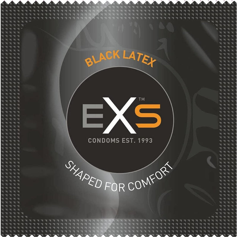 Load image into Gallery viewer, EXS Black Latex Condoms 12 Pack - Simply Pleasure
