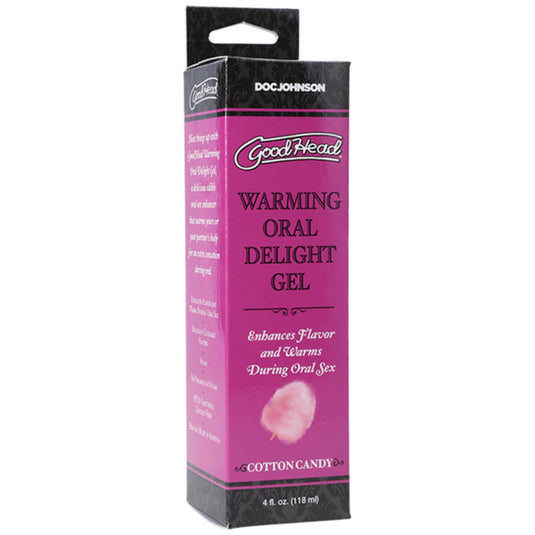 GoodHead Warming Head Oral Delight Gel Cotton Candy 4oz