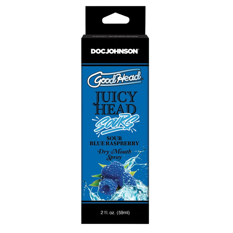 Load image into Gallery viewer, GoodHead Juicy Head Dry Mouth Spray Sour Blue Raspberry 2oz
