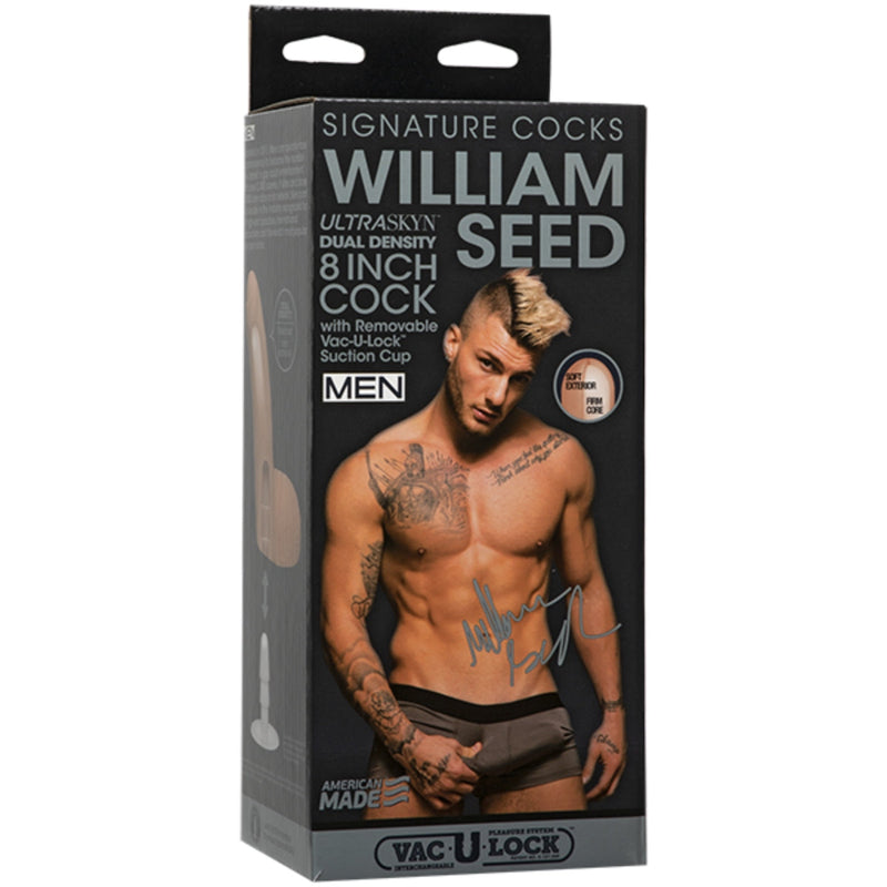 Load image into Gallery viewer, Signature Cocks William Seed Ultraskyn Vac-U-Lock Dildo Pink 8 Inch
