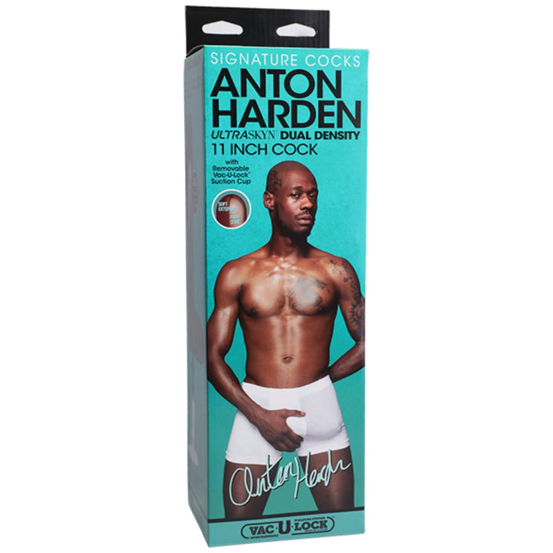 Load image into Gallery viewer, Signature Cocks Anton Harden Ultraskyn Vac-U-Lock Dildo Brown 11 Inch
