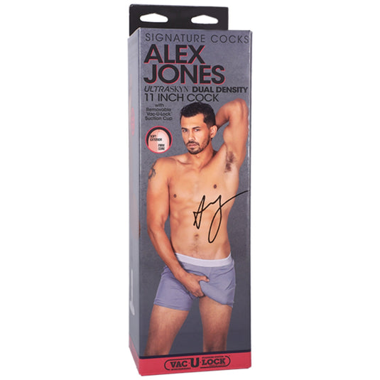 Signature Cocks Alex Jones Ultraskyn Vac-U-Lock Dildo Brown 11 Inch