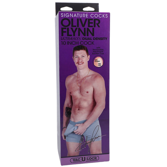 Signature Cocks Oliver Flynn Ultraskyn Vac-U-Lock Dildo Pink 10 Inch