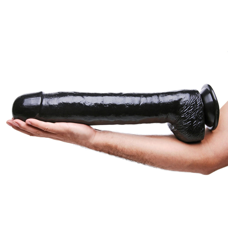 Load image into Gallery viewer, Master Series The Black Destroyer Huge Dildo Black 16.5 Inch
