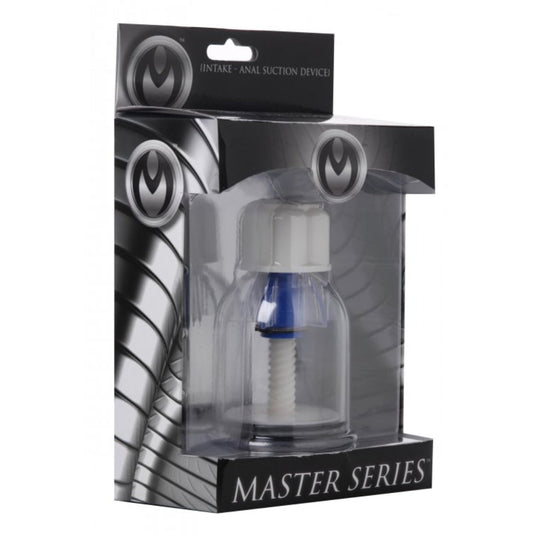 Master Series Intake Anal Suction Device White Clear