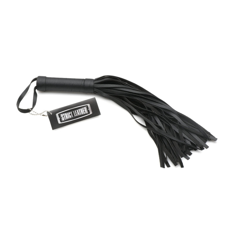 Load image into Gallery viewer, Strict Pleather Pleasure Mini Flogger Black
