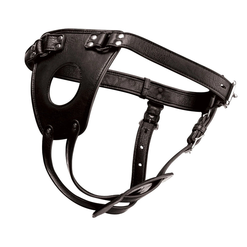 Load image into Gallery viewer, Master Series Ass Holster Butt Plug Harness Black
