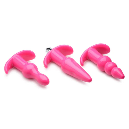 Frisky Thrill Trio Butt Plug Set 3 Pack Pink