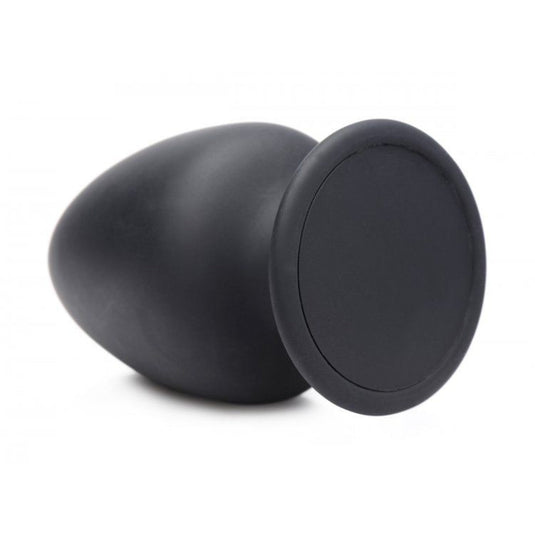 Squeeze-It Squeezable Silicone Butt Plug Black Medium