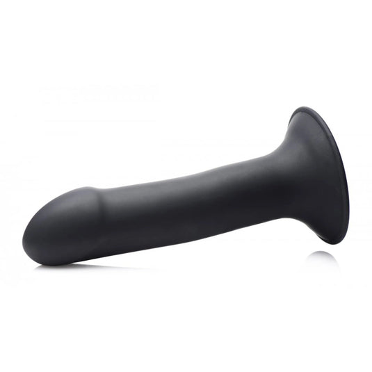 Squeeze-It Squeezable Phallic Dildo Black 6.75 Inch