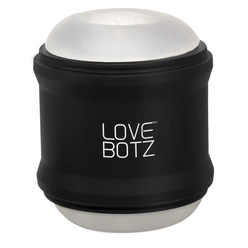 Load image into Gallery viewer, LoveBotz 10X Cyber Stroke Vibrating Stroker Black Clear

