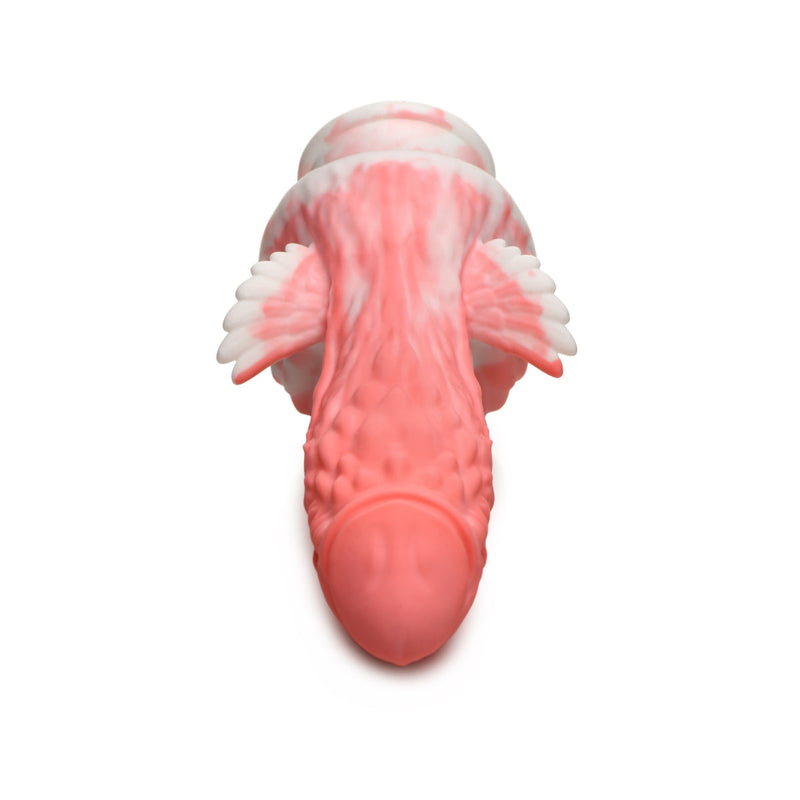 Load image into Gallery viewer, Creature Cocks Pegasus Pecker Winged Silicone Dildo Pink White - Simply Pleasure
