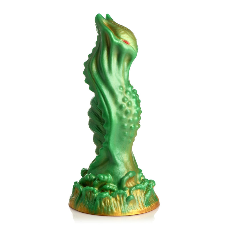 Load image into Gallery viewer, Creature Cocks Nebula Alien Silicone Dildo Green Yellow - Simply Pleasure
