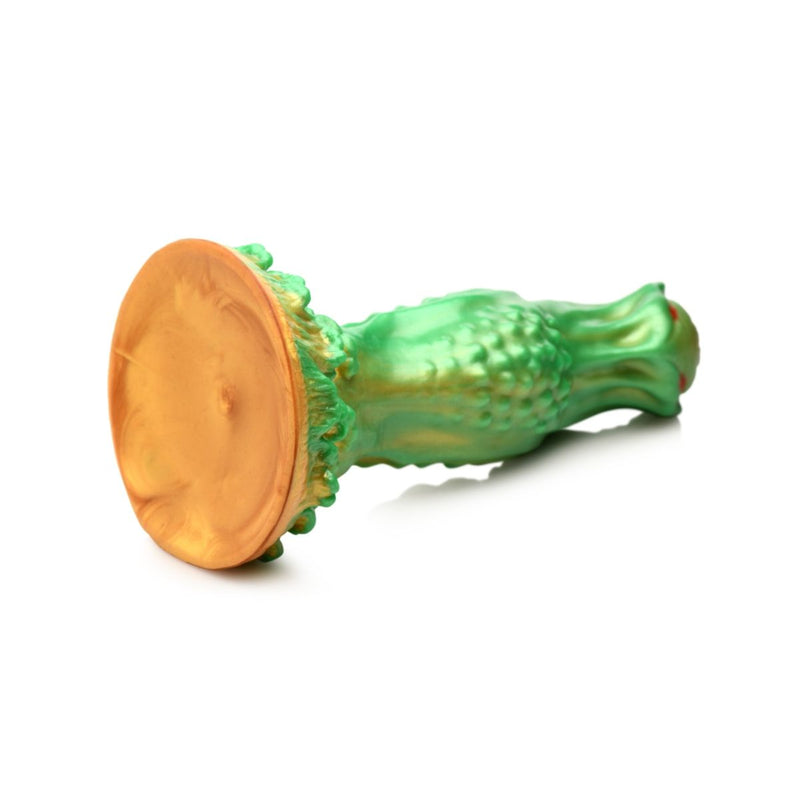 Load image into Gallery viewer, Creature Cocks Nebula Alien Silicone Dildo Green Yellow - Simply Pleasure
