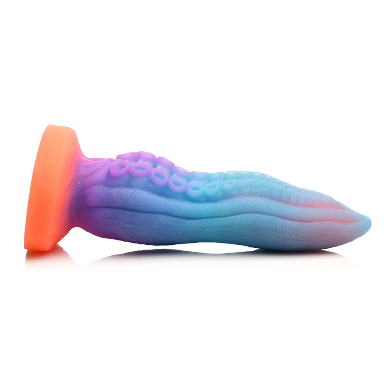 Load image into Gallery viewer, Creature Cocks Tenta-Cock Glow In The Dark Silicone Dildo Blue Pink Purple - Simply Pleasure
