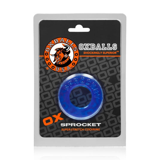 Oxballs Sprocket Cock Ring Ice Blue