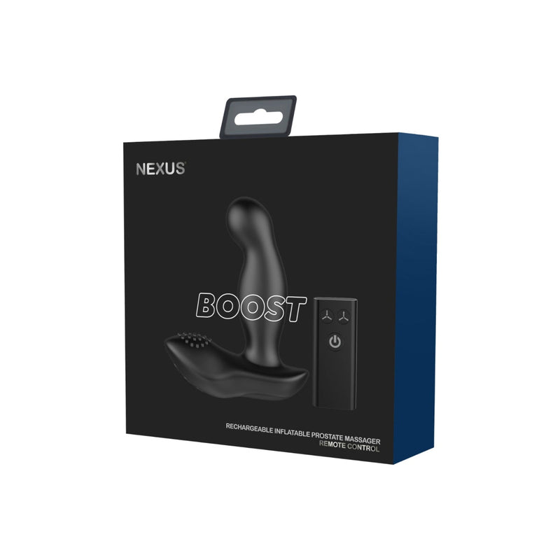 Load image into Gallery viewer, Nexus Boost Rechargeable Inflatable Remote Control Prostate Massager Black
