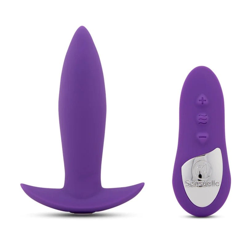 Load image into Gallery viewer, Nu Sensuelle Remote Control Mini Vibrating Butt Plug Purple
