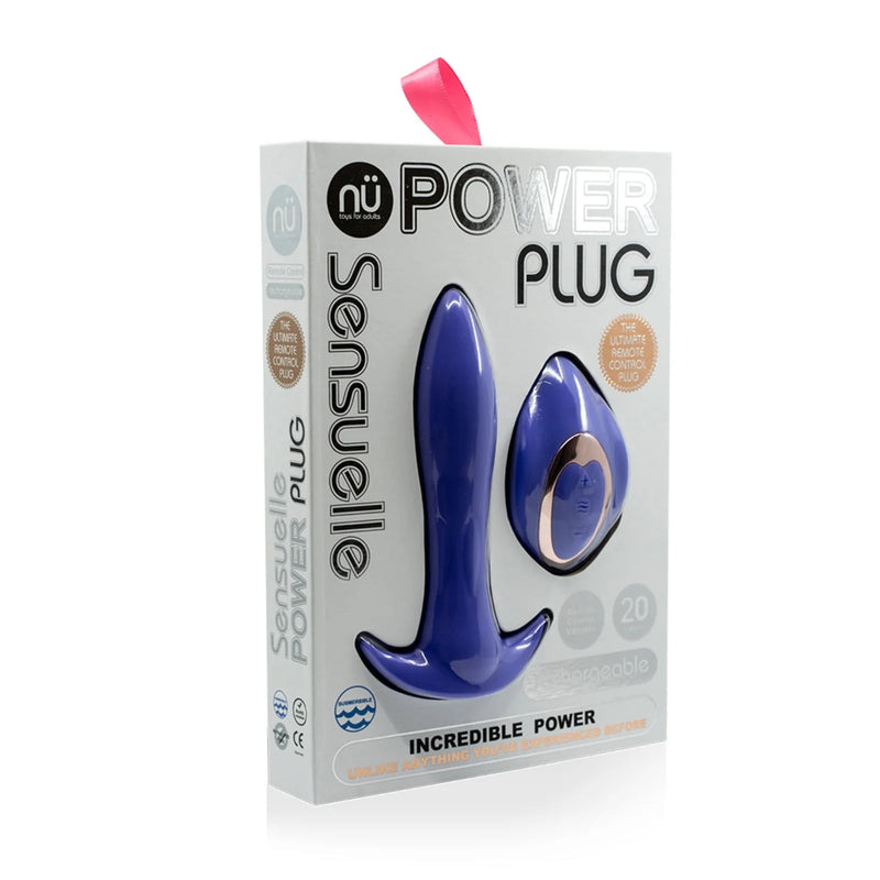 Load image into Gallery viewer, Nu Sensuelle Power Plug Remote Control Vibrating Butt Plug Ultra Violet
