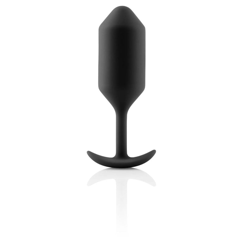 Load image into Gallery viewer, b-Vibe Snug Plug 3 Weighted Silicone Butt Plug Black
