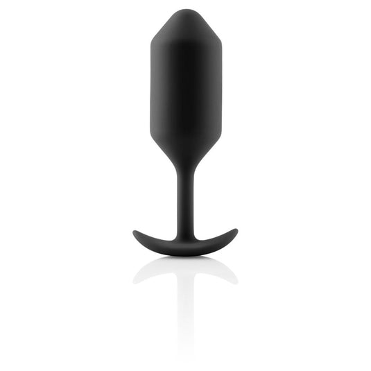 b-Vibe Snug Plug 3 Weighted Silicone Butt Plug Black