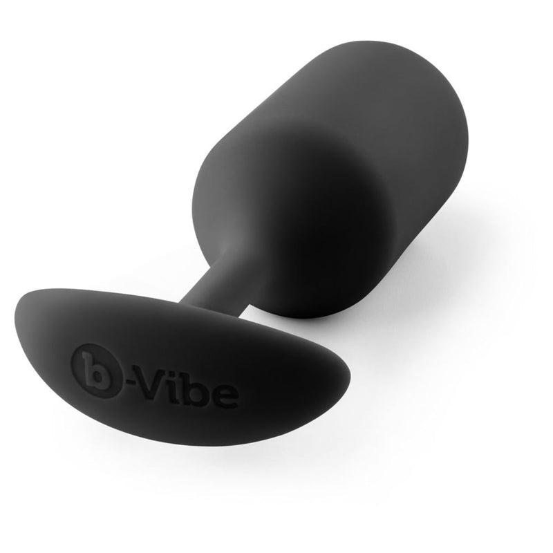 Load image into Gallery viewer, b-Vibe Snug Plug 3 Weighted Silicone Butt Plug Black
